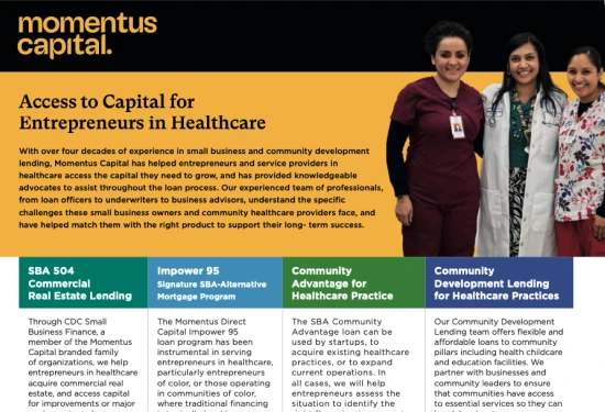 Preview of "Momentus Capital Healthcare Overview" (PDF)