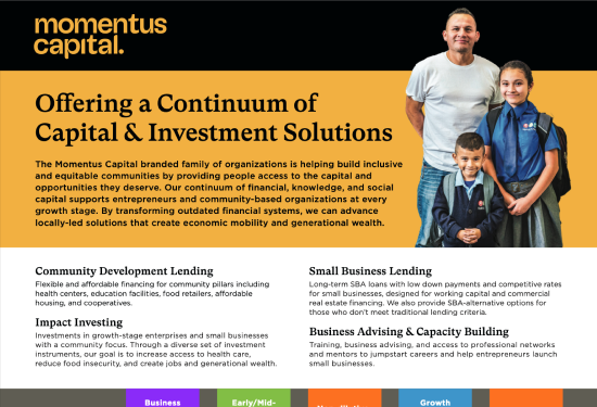 Download "Momentus Capital: Our Continuum of Capital & Investment Offerings" (PDF)