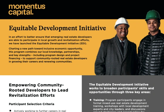 Download the "Equitable Development Initiative fact sheet" (PDF)